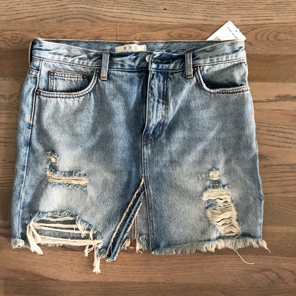 Free People Denim skirt